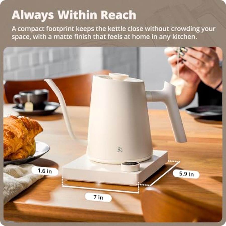 Electric Gooseneck Kettle, 120 - مراجعة Electric Kettle Gooseneck وسعره