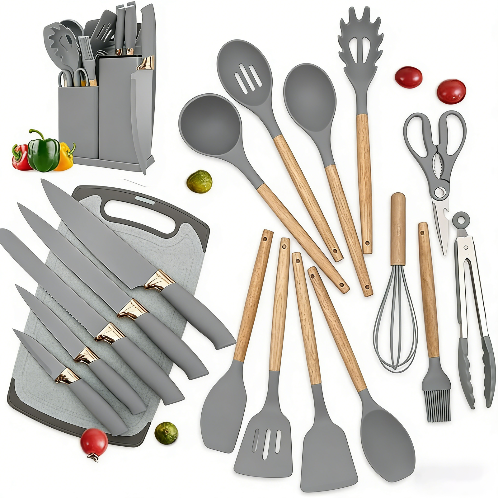19-in-1 Kitchen Knife & Silico - مراجعة Kitchen Appliances Combo وسعره
