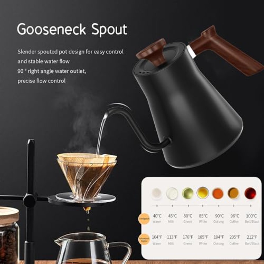 Electric Gooseneck Kettle with - مراجعة Electric Kettle Gooseneck وسعره