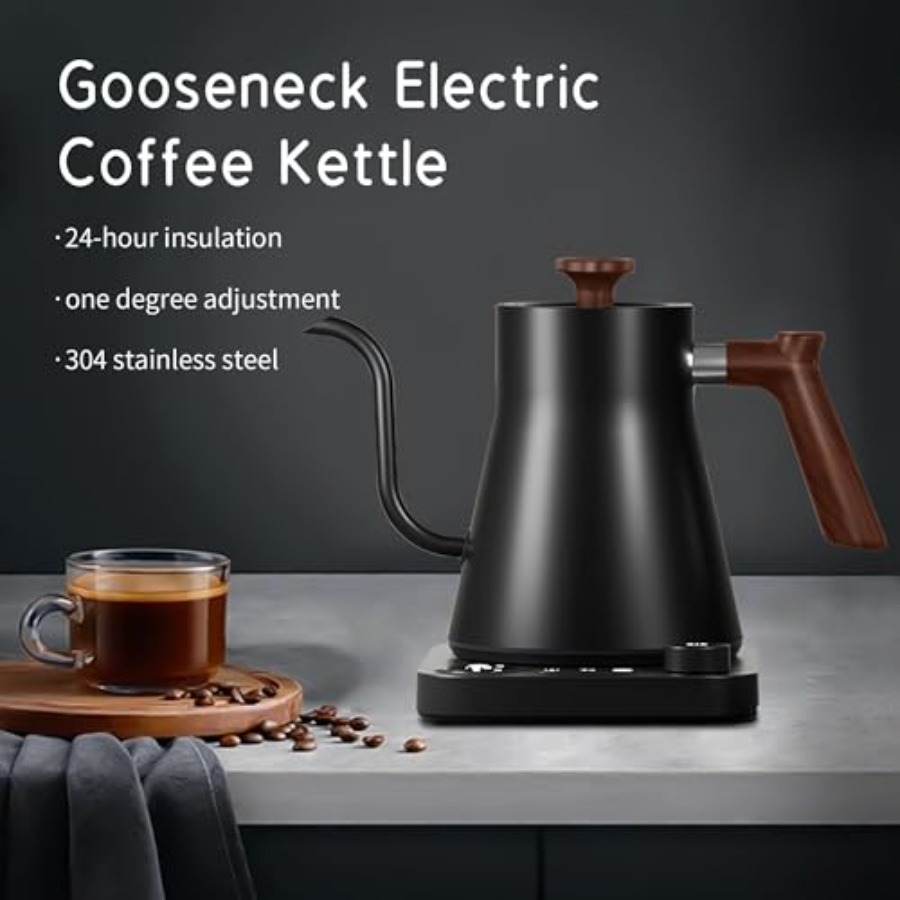 Electric Gooseneck Kettle with - مراجعة Electric Kettle Gooseneck وسعره