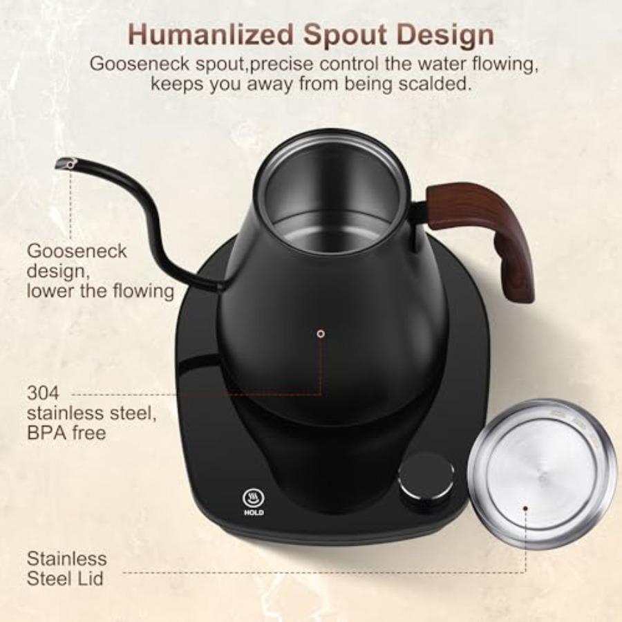 Gooseneck Electric Kettle, Int - مراجعة Electric Kettle Gooseneck وسعره